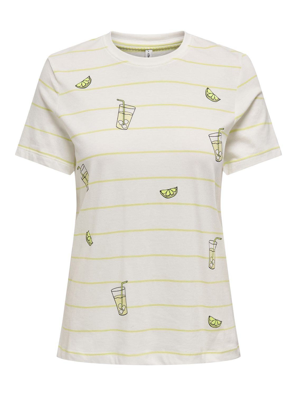 Only T-Shirt rayures citron limonade 15349150
