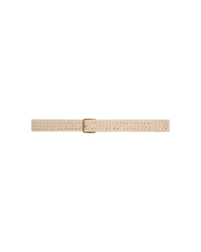 Grace&amp;Mila Ceinture tissée Pastille écru 13201
