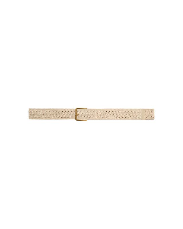 Grace&amp;Mila Ceinture tissée Pastille écru 13201