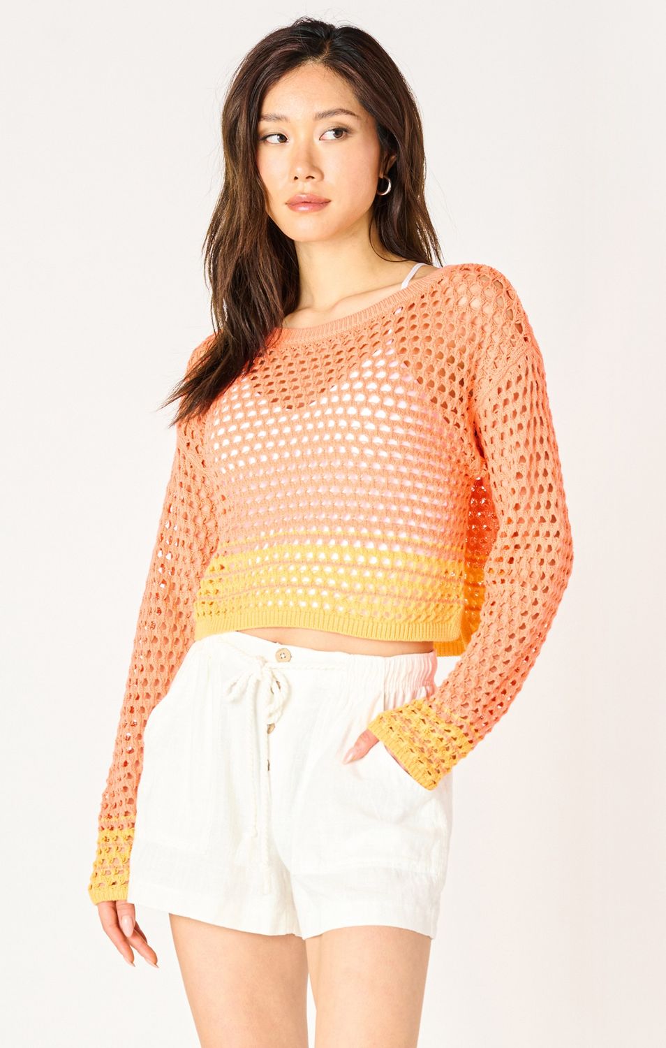 Dex Chandail crochet Orange Sunset 2527021