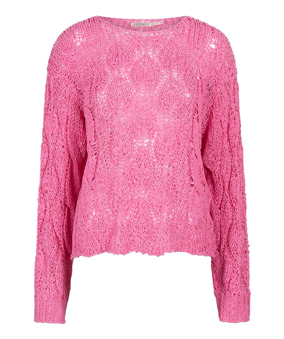 Esqualo Chandail cable rose manches longues SP2502022