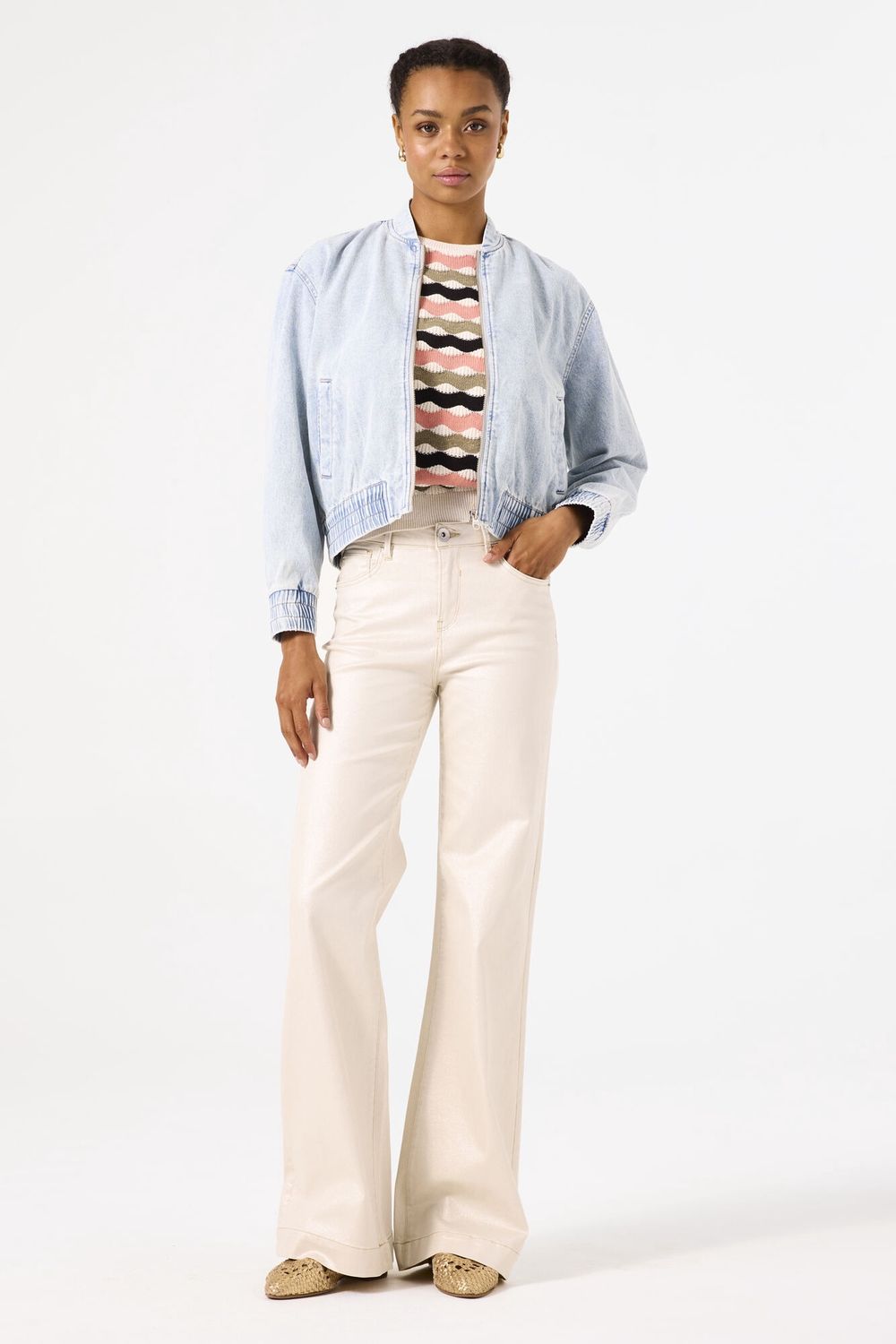Garcia Veste Jeans light blue B50094