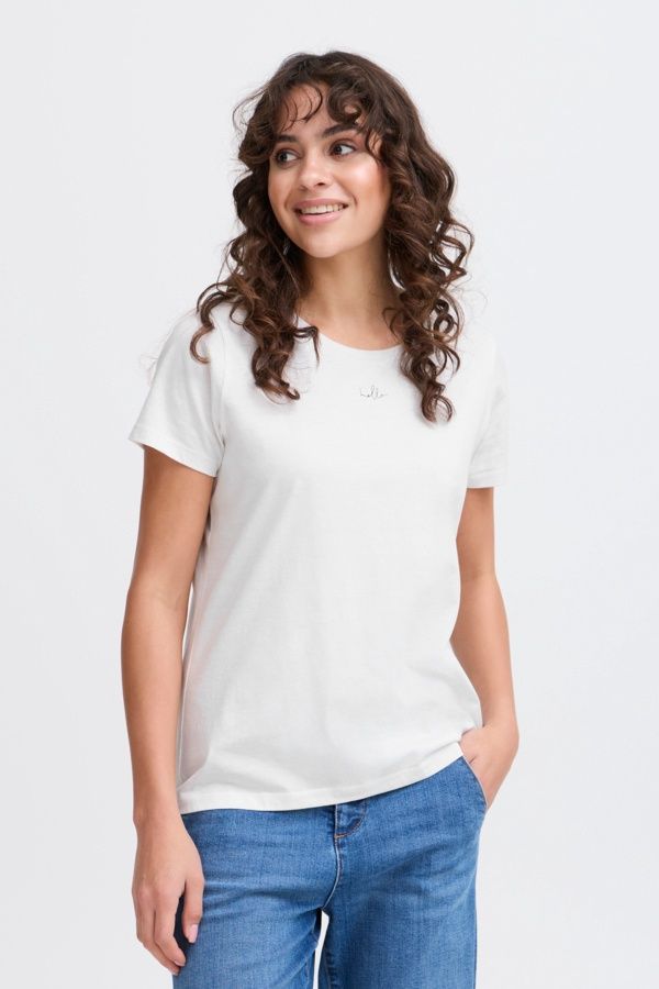 Fransa T-Shirt offwhite HELLO 20615288