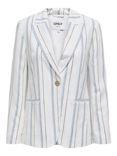 Only Veston lin offwhite rayures bleues 15344610
