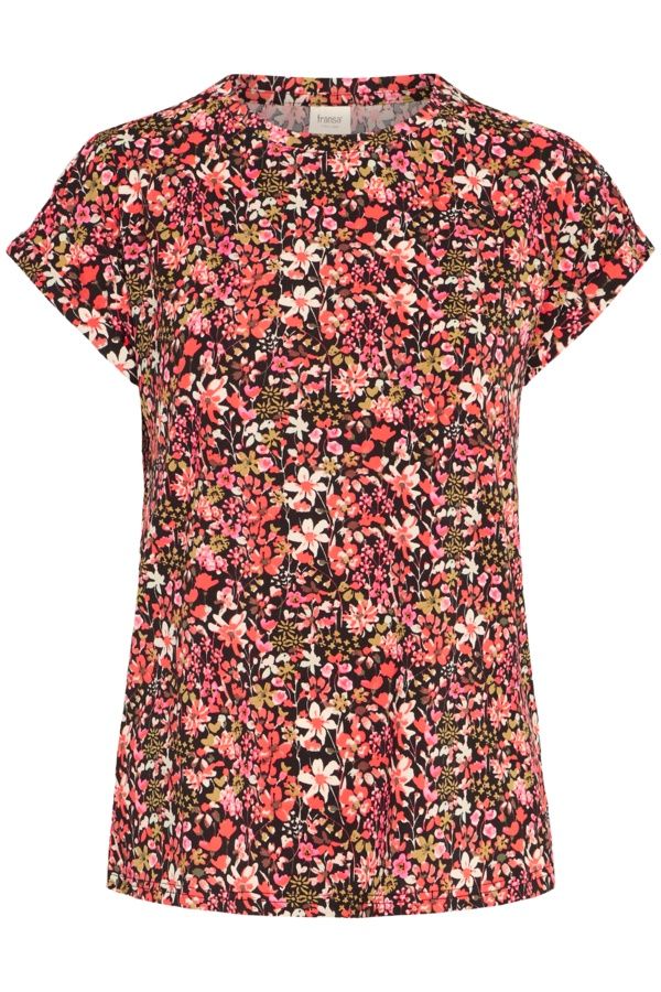 Fransa T-Shirt col rond imprimé floral 20610634