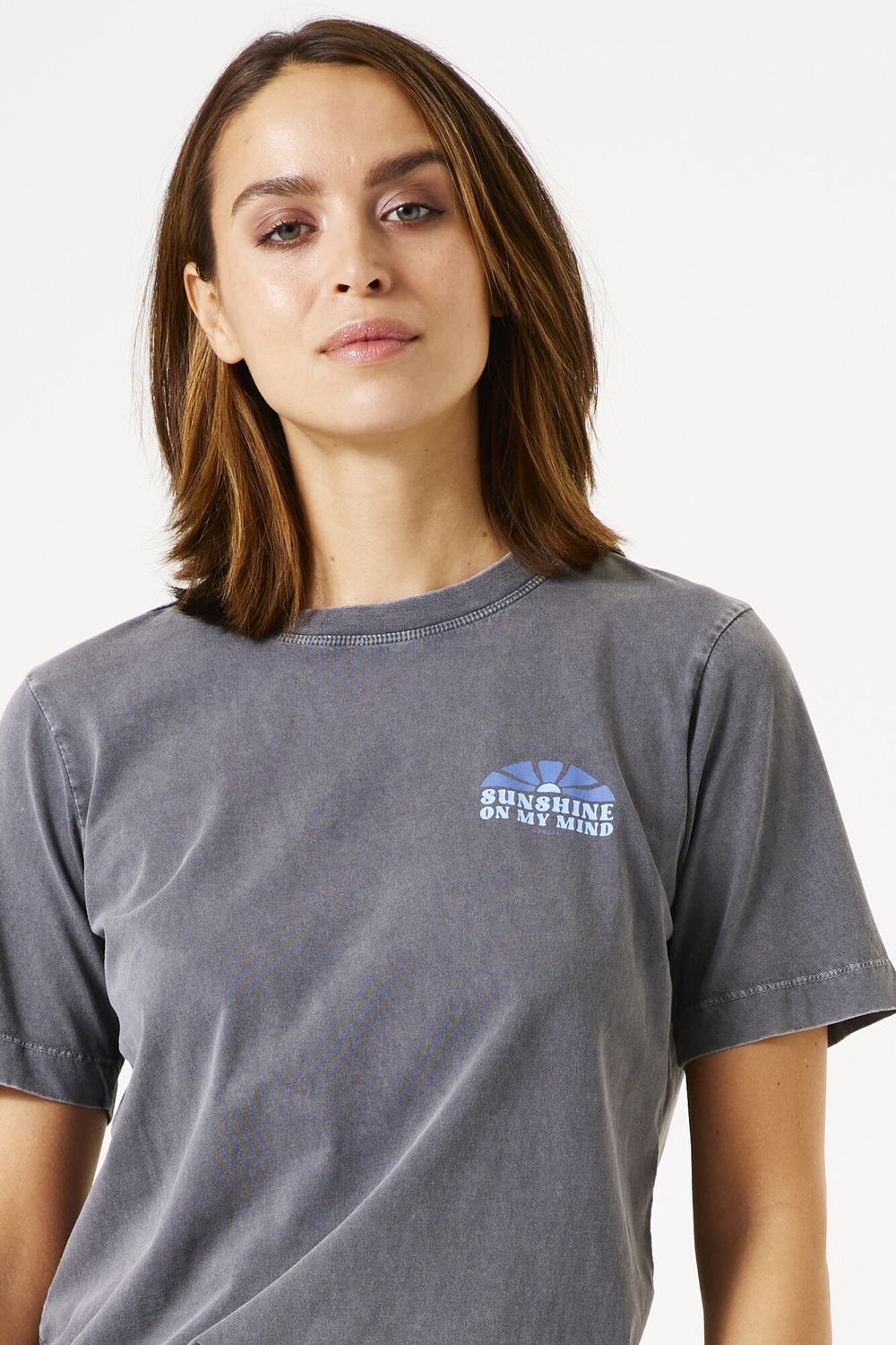 Garcia T-Shirt col rond anthracite image au dos E50206