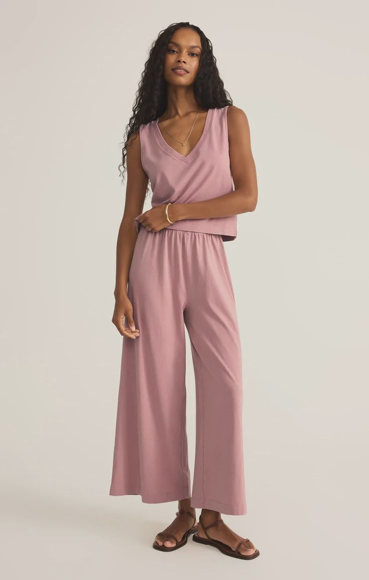 ZSupply Pantalon court évasé Pink Smoke ZP212567
