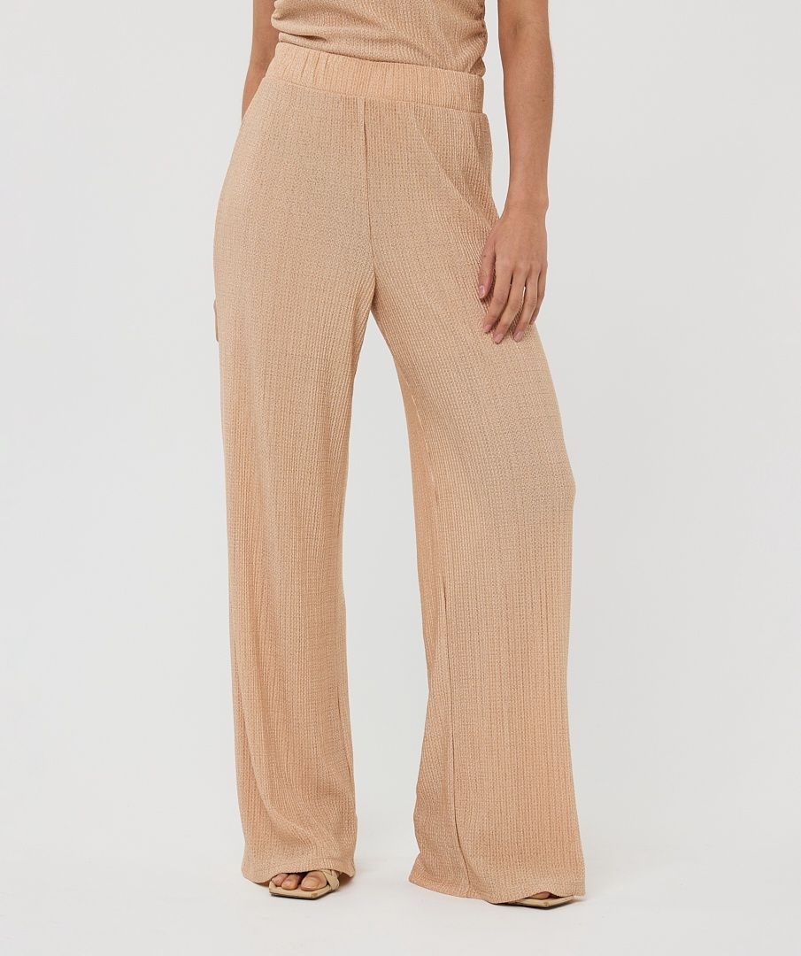 Esqualo Pantalon plissé taille haute praline 2530213