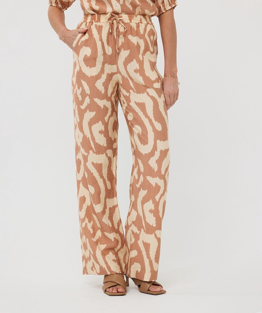 Esqualo Pantalon coupe droite motifs Solar Swing 2514203
