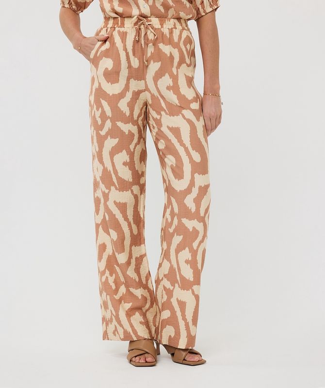 Esqualo Pantalon coupe droite motifs Solar Swing 2514203