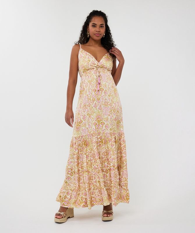 Esqualo Robe maxi motif Solar rose/lurex 2514215