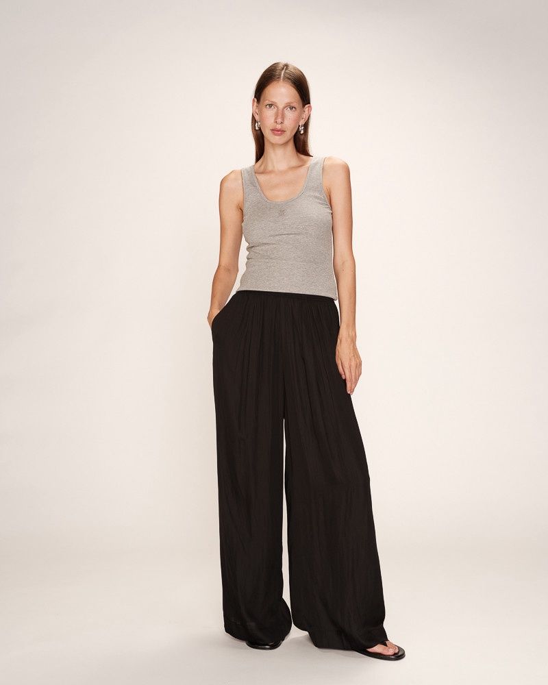 Grace&amp;Mila Pantalon palazzo noir taille unique RAIN 13232