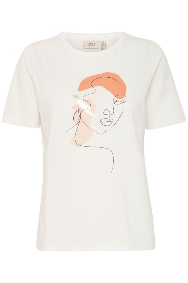 Fransa T-Shirt blanc image visage 20615408