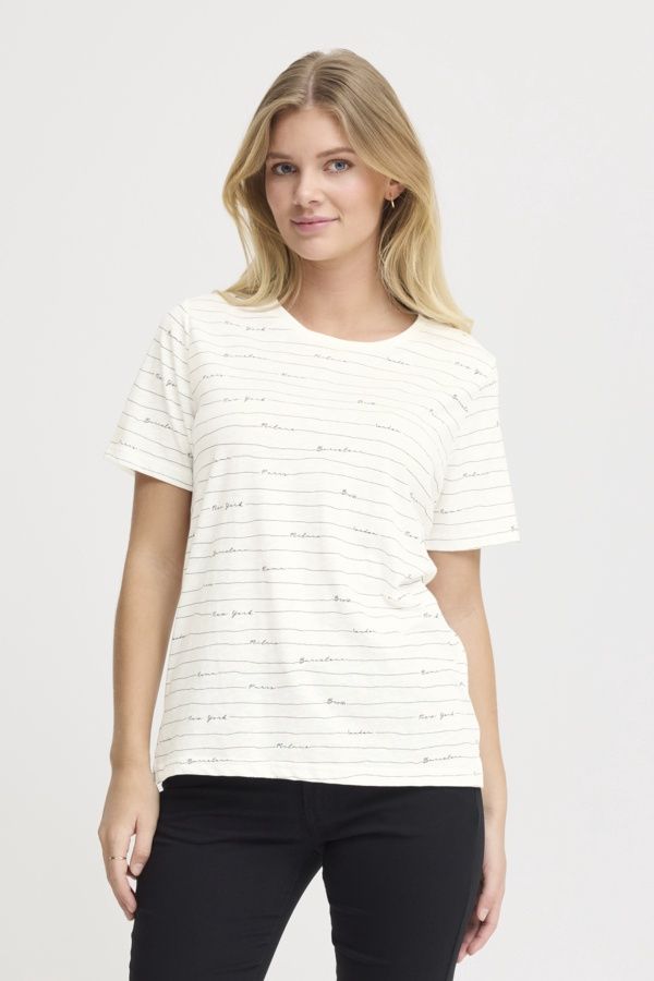 Fransa T-Shirt offwhite écritures Grandes Villes 20613783