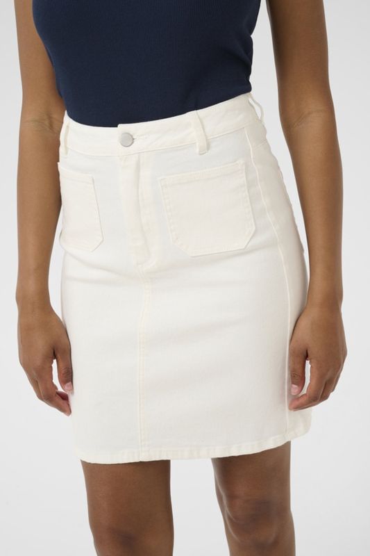 Kaffe Jupe courte denim offwhite 10509963