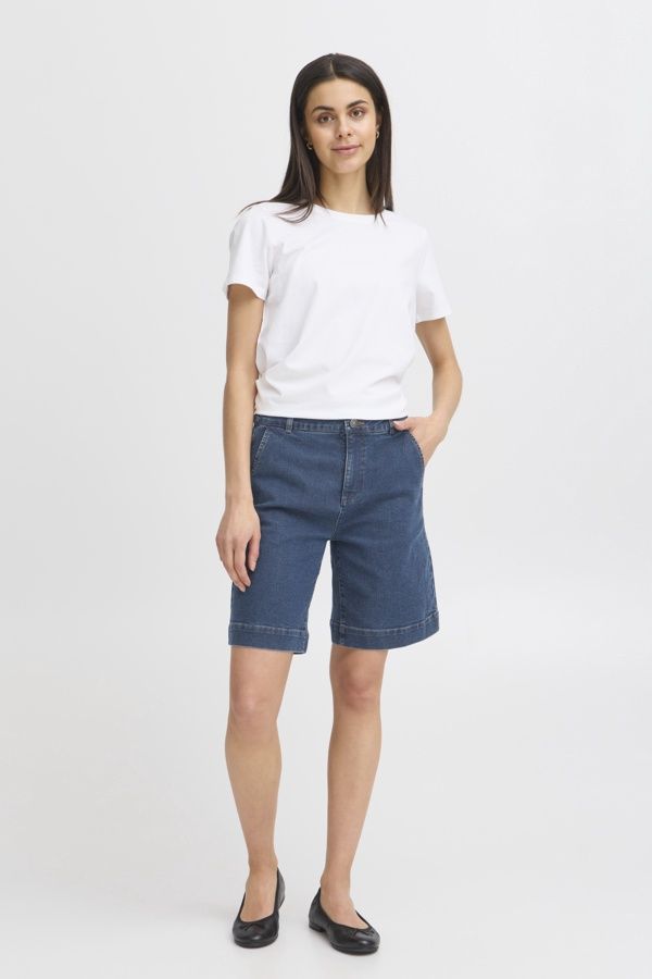 Fransa Short bermuda jeans bleu moyen 20615874