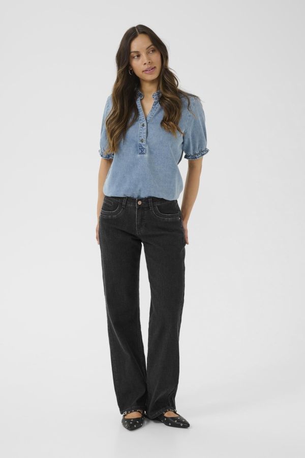 Cream Jeans jambes droites Coco fit noir 10613866
