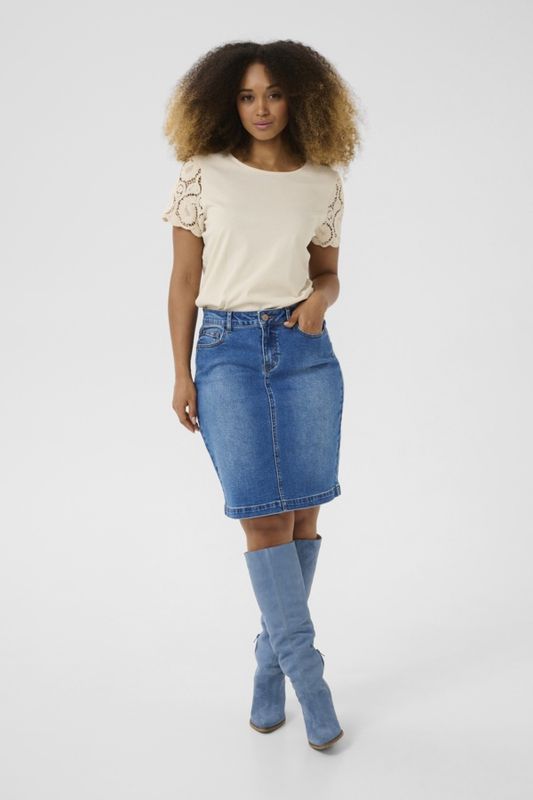 Cream Jupe jeans courte medium blue 10612859