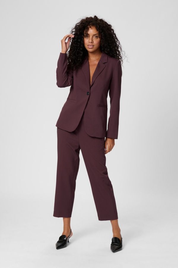 Kaffe Pantalon crop taille haute élastique Fudge 10506127