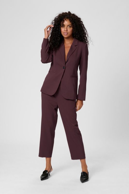 Kaffe Pantalon crop taille haute élastique Fudge 10506127