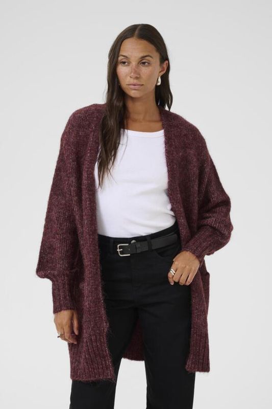 Kaffe Cardigan lainage manches longues Windsor Wine 10509150