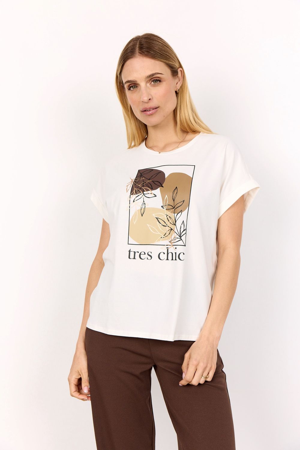 Soya Concept T-Shirt offwhite motifs Fudge et écritures 27297