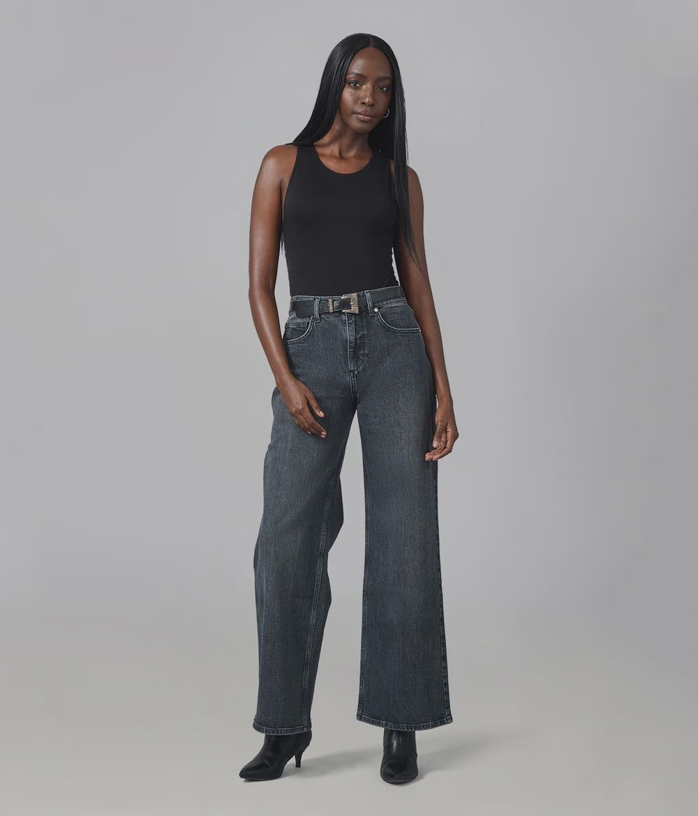 Lola Jeans Denim jambes larges Grit Gray Colette-GG