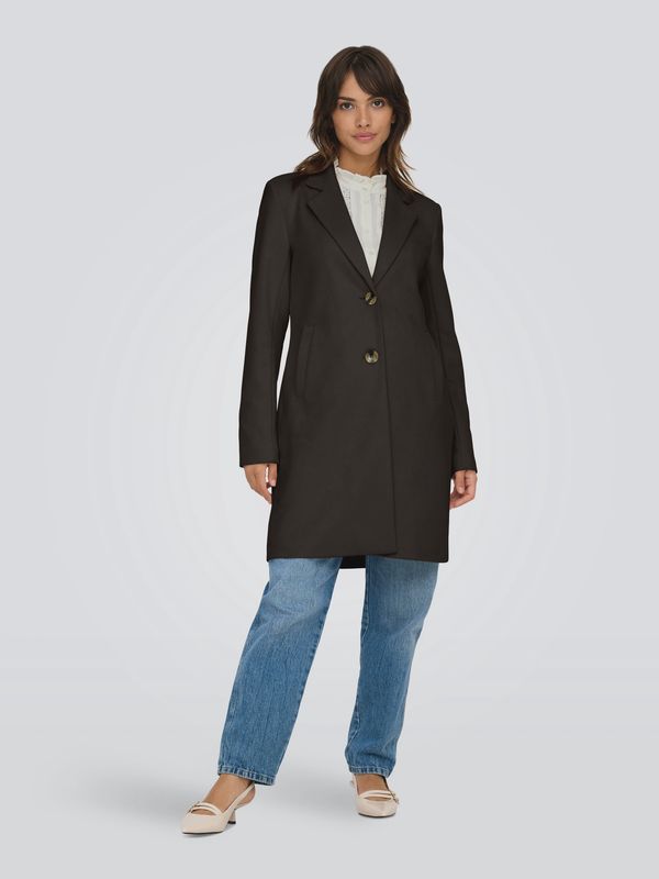 Only Manteau Veste Suede Marron foncé 15336518