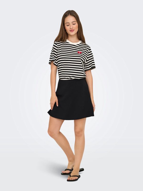 Only Jupe culotte courte noire 15357453