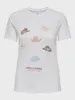 Only T-Shirt manches courtes col rond imprimé chapeau Life&#39;s a Rodeo 15355694