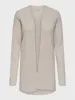 JDY Cardigan long ouvert crème manches longues 15350887