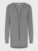 JDY Cardigan long ouvert gris manches longues 15350887