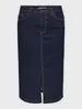 JDY Jupe midi denim bleu foncé 15346527
