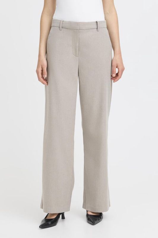 Fransa Pantalon taille élastique jambes droites Moon rock 20614589