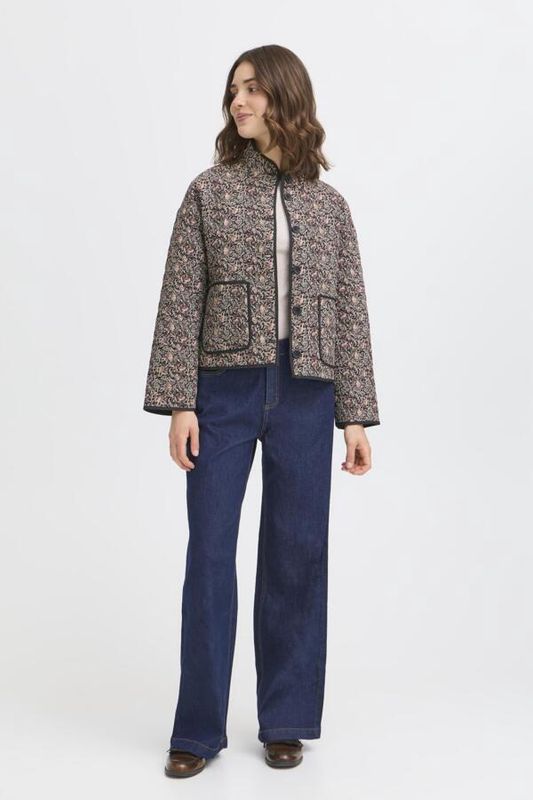 Fransa Manteau matelassé imprimé paisley marine 20617085