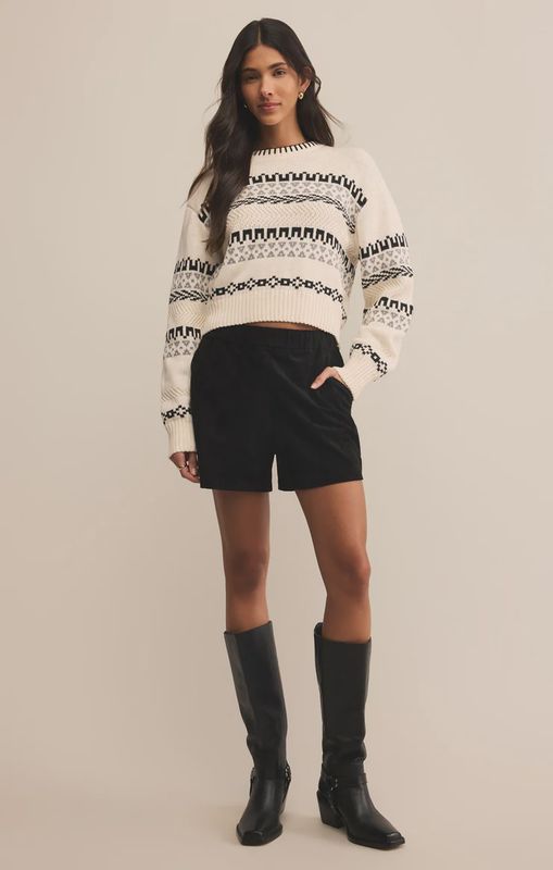 ZSupply Short court Suede noir ZS253338