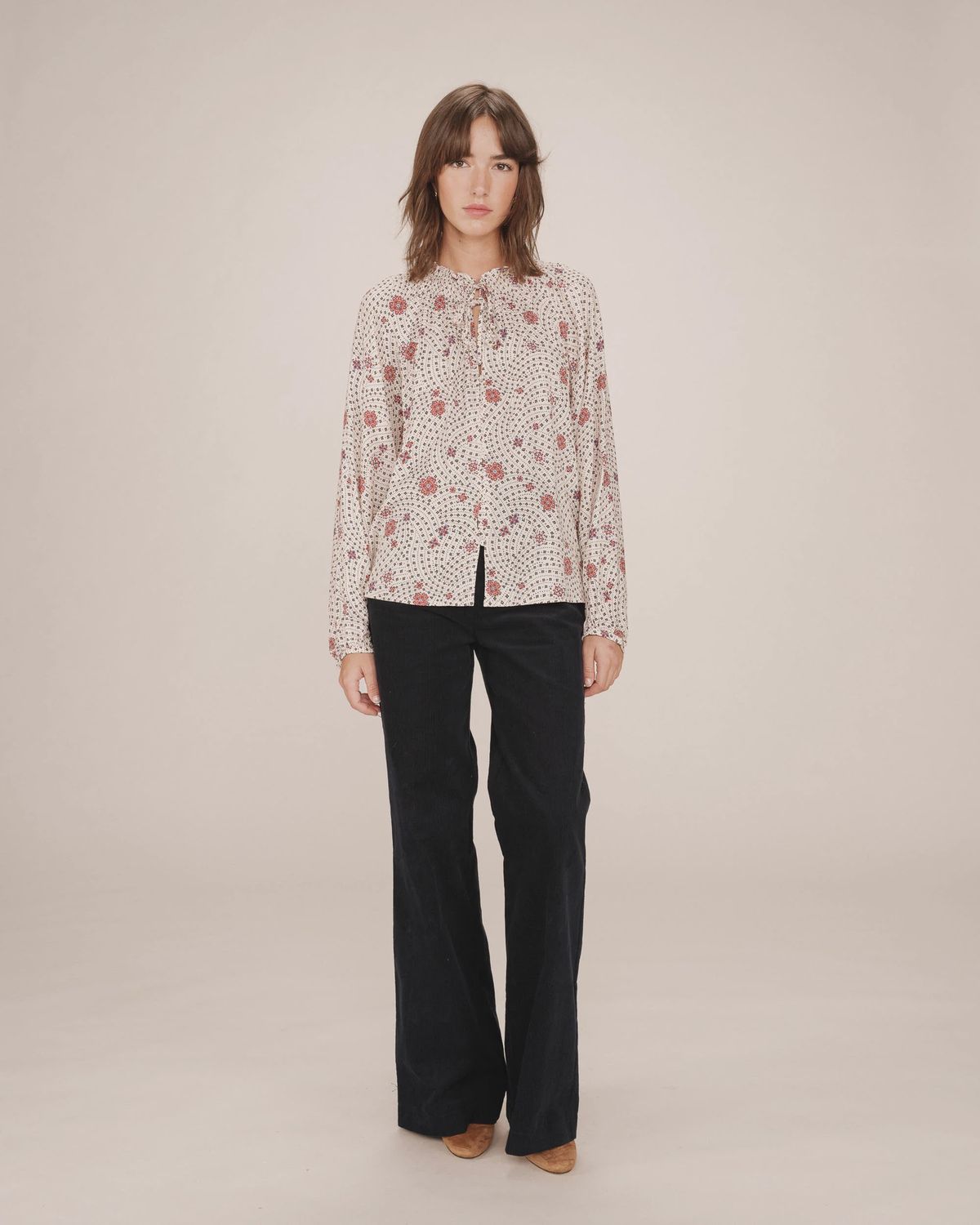Grace&amp;Mila Blouse Scarlett manches longues écru 7129