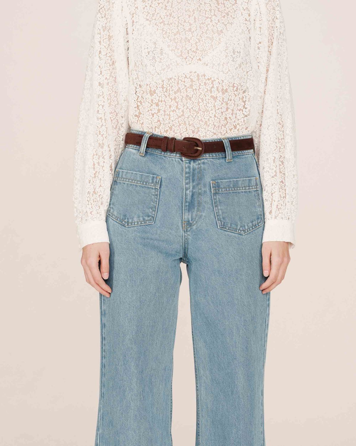 Grace&amp;Mila Ceinture Scotland Chocolat 1036