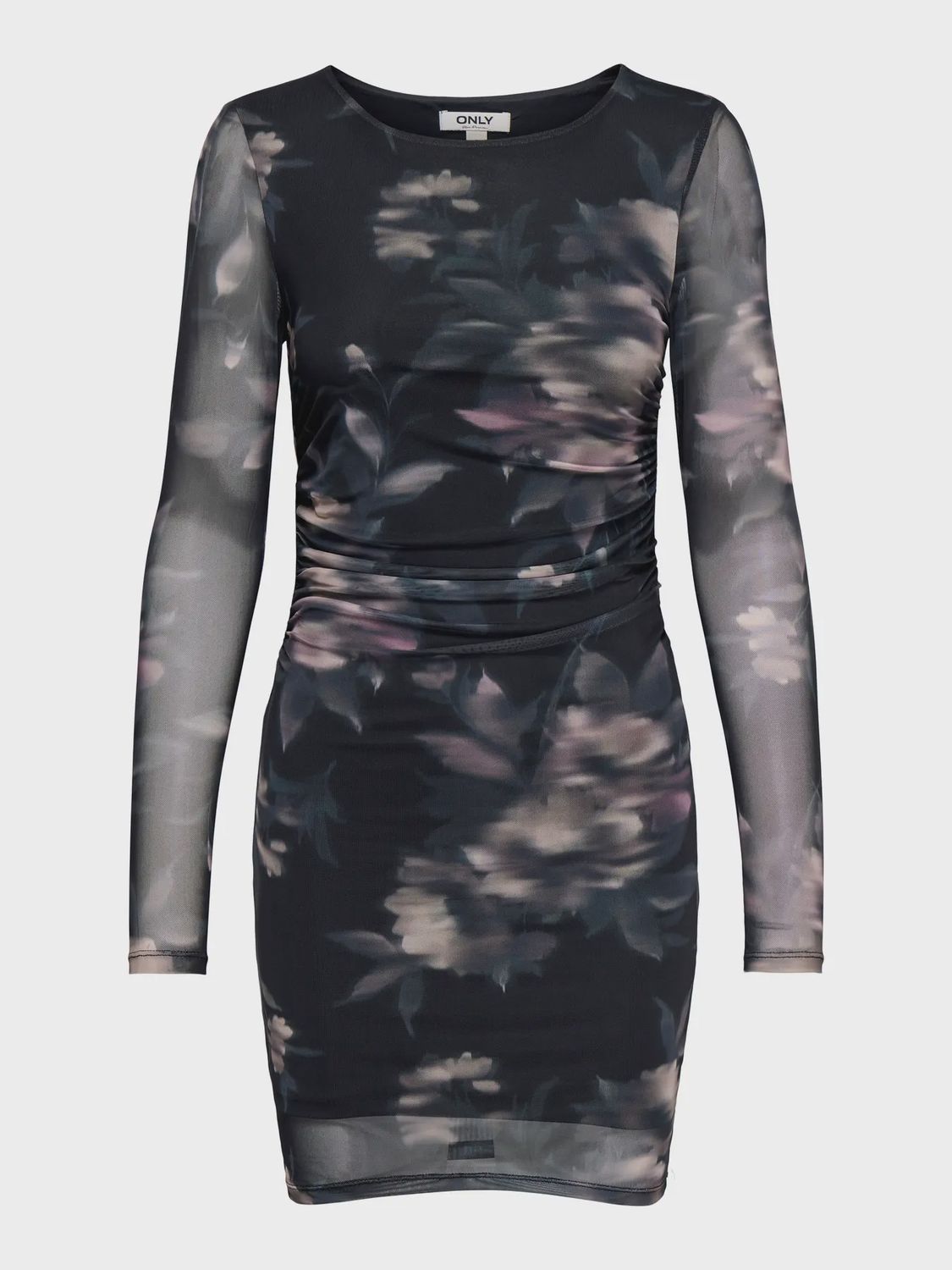 Only Robe courte mesh imprimé floral Twilight Mauve 15357313