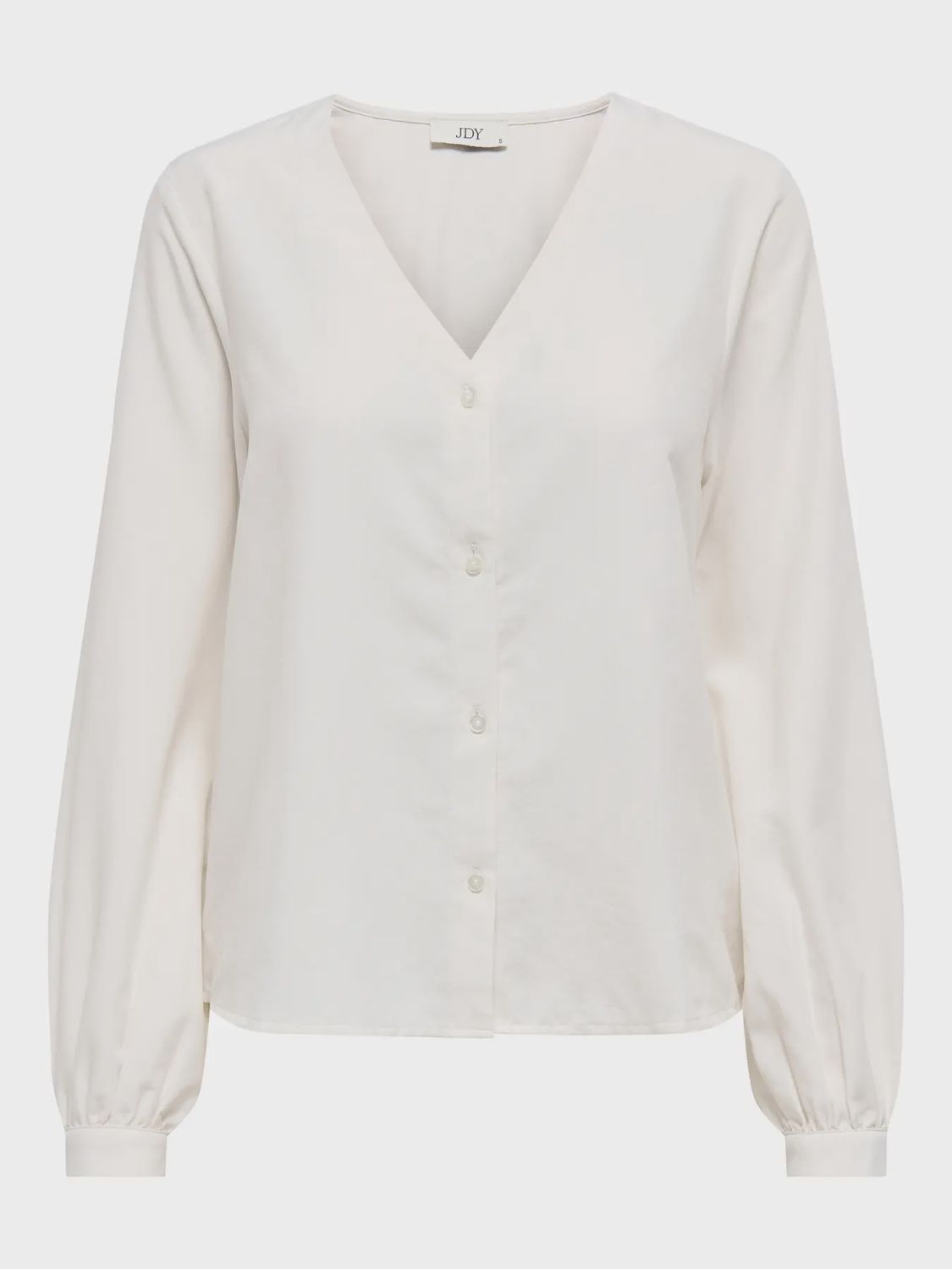 JDY Blouse manches longues col V blanche 15355548