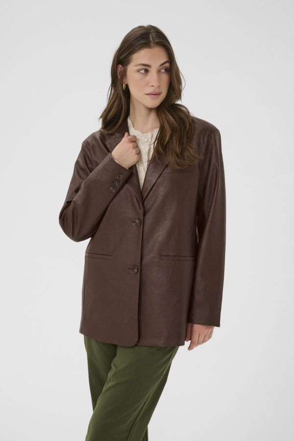 Cream Veston cuir vegan brun 10614243