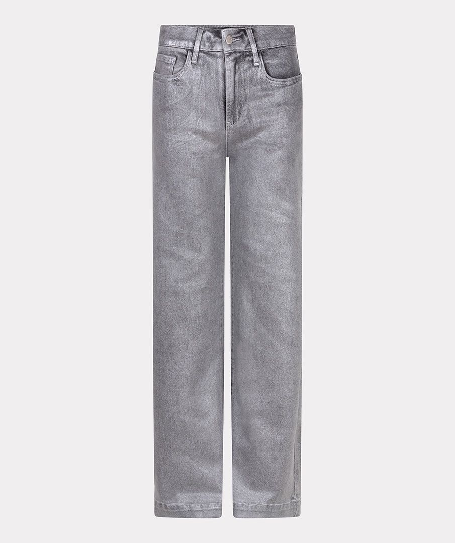 Esqualo Jeans gris metallique wide leg 2512507