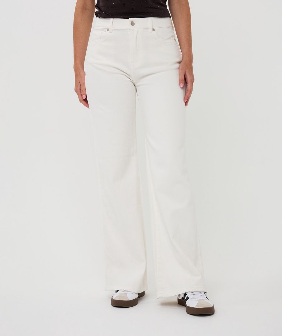 Esqualo Pantalon denim trousers wide leg offwhite  2512510