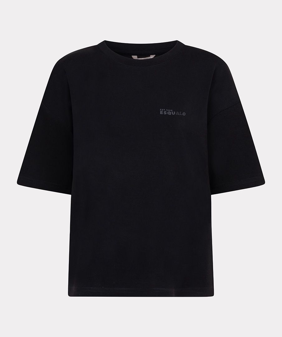 Esqualo T-Shirt oversize modal noir 2505505