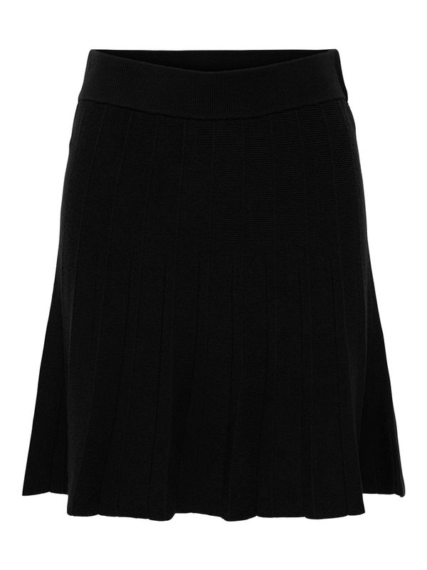JDY Jupe courte tricot noire 15351515