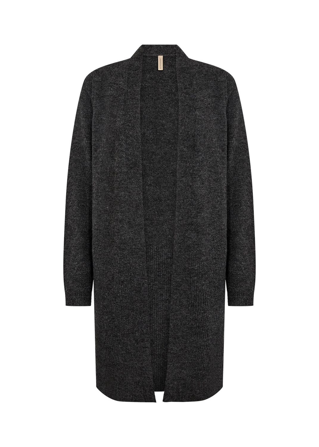 Soya Concept Cardigan long lainage gris charcoal melange 33687