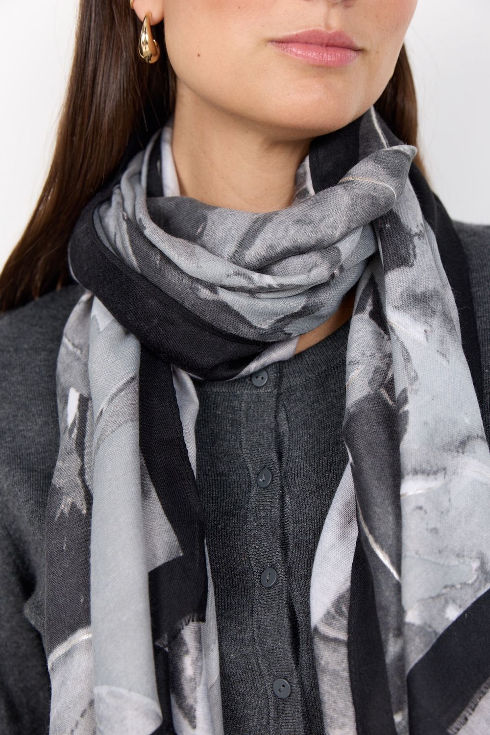 Soya Concept Foulard motifs noir combi 51461