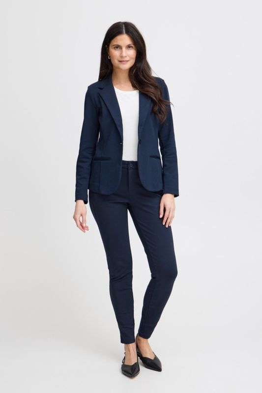 Fransa Pantalon Tessa coupe semi-ajustée marine 20610830