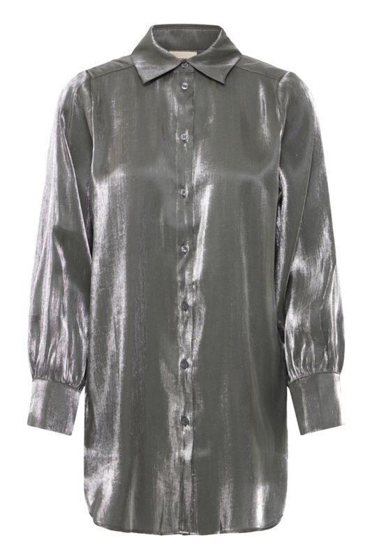 Fransa Chemisier long argent 20617211