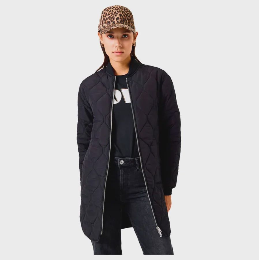 Garcia Manteau noir matelassé GJ500916